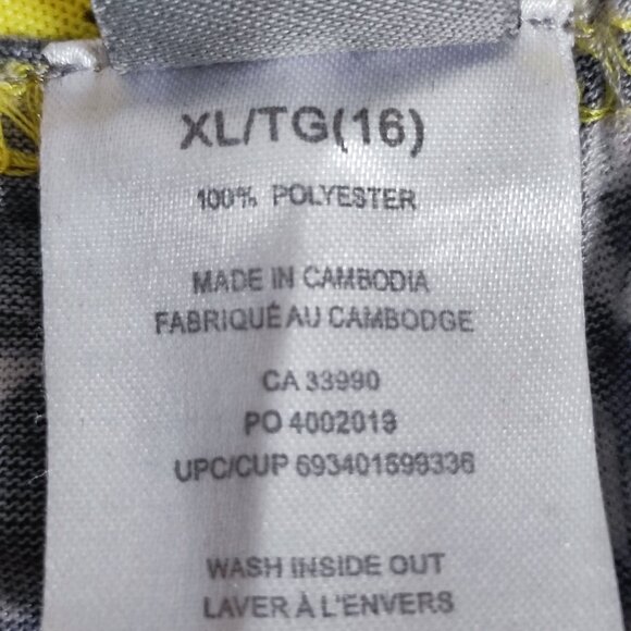 Batman pyjama pants boys size XL (16) black and yellow with graphic design - Picture 5 of 9